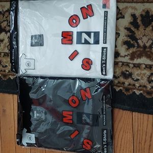 👕BUNDLE!! Simon Z Men 100% Cotton Short Sleeve t-shirts;Size: 4XL,Black & White